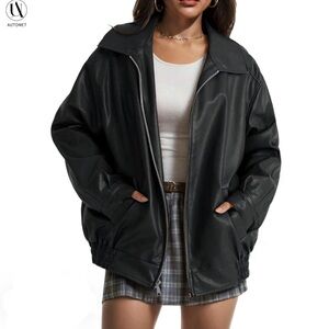 Automet Women's Black Bomber Jacket